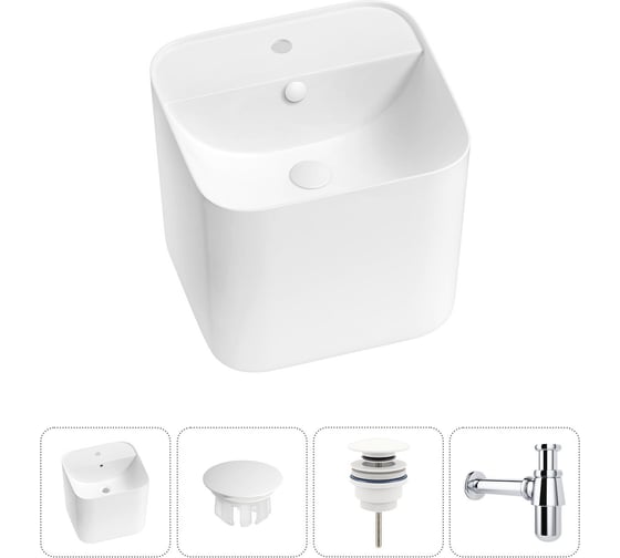 Изображение товара Набор Wellsee 4 в 1 M1 Limited Edition подвесная раковина 45x42 см 20217250R