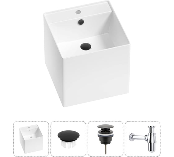 Изображение товара Набор Wellsee 4 в 1 M1 Limited Edition подвесная раковина 42x42 см 20217255R