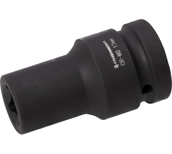 Изображение товара Торцевая ударная головка глубокая STANKO By Станкоимпорт для футорок 1, 17 мм CS12117sq