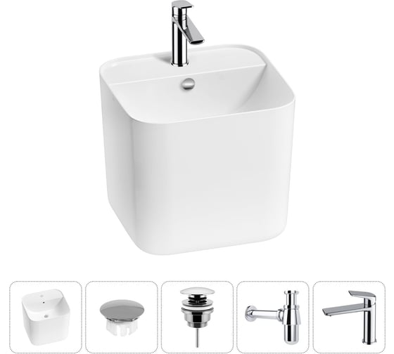 Изображение товара Набор Wellsee 5 в 1 M1 Limited Edition подвесная раковина 45x42 см 20217279R