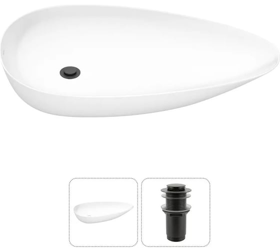 Изображение товара Набор Wellsee 2 в 1 Faze Moment накладная раковина 75x43 см 20212158R