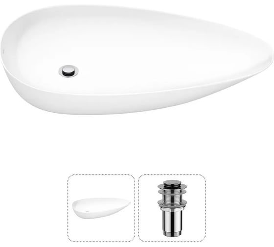 Изображение товара Набор Wellsee 2 в 1 Faze Moment накладная раковина 75x43 см 20212157R