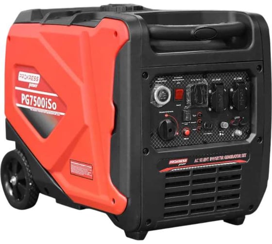 Изображение товара Генератор инверторный PROKRESSPOWER PG7500iSo 5,5/6.5 кВт, 10л, 45кг, электрозапуск и запуск с пульта РБ000035757