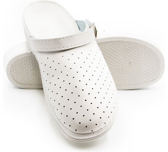 Изображение товара Сабо кожаные мужские белые Прабо р-р 41 26760