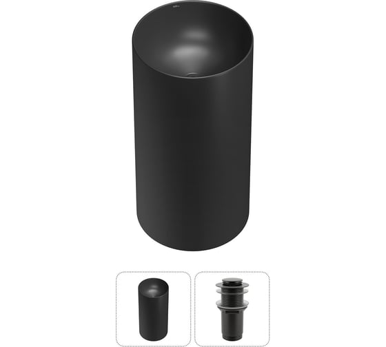 Изображение товара Набор Wellsee 2 в 1 Callipy Art напольная раковина 42x42x84 см 20215549R