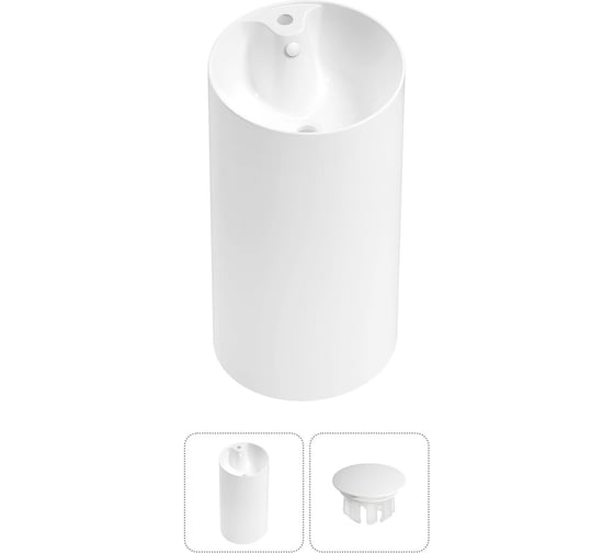 Изображение товара Набор Wellsee 2 в 1 Callipy Art напольная раковина 42x42x84 см 32890102R