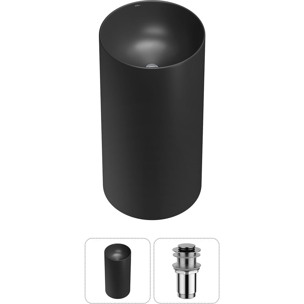 Изображение товара Набор Wellsee 2 в 1 Callipy Art напольная раковина 42x42x84 см