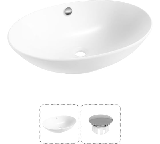 Изображение товара Набор Wellsee 2 в 1 Bliss накладная раковина 63x42 см 32820101R