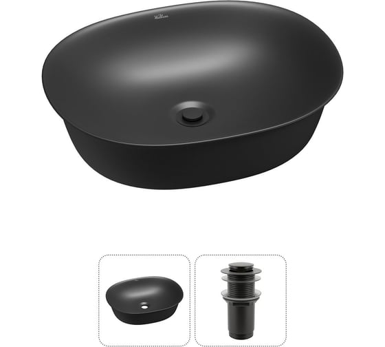 Изображение товара Набор Wellsee 2 в 1 Brillant iCon накладная раковина 50x40 см 20214632R