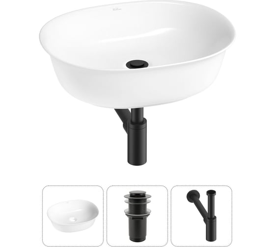Изображение товара Набор Wellsee 3 в 1 Brillant iCon накладная раковина 50x40 см 20214620R