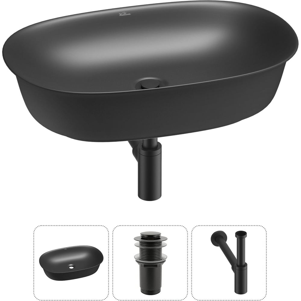 Изображение товара Набор Wellsee 3 в 1 Brillant iCon накладная раковина 60x40 см 20214663R