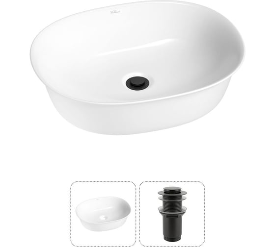 Изображение товара Набор Wellsee 2 в 1 Brillant iCon накладная раковина 50x40 см 20214616R