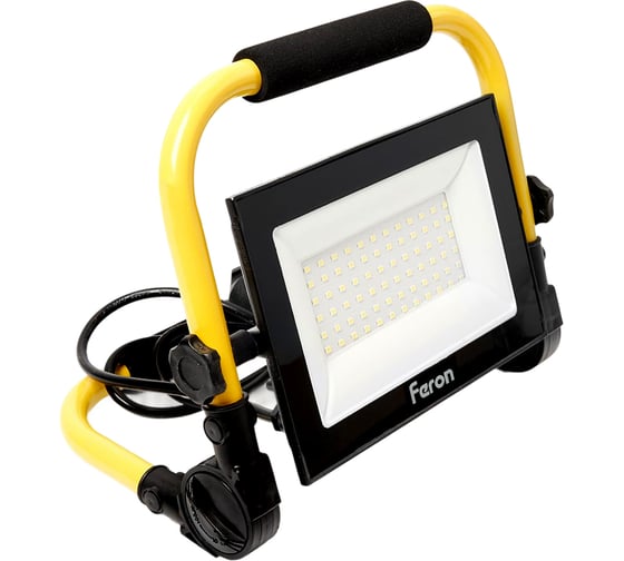 Изображение товара Светодиодный переносной прожектор FERON LL-515 70W, 6400K, IP65 41545