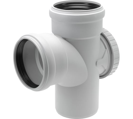 Изображение товара Ревизионный тройник Ostendorf 110х110 мм. 87 градусов,бесшумной канализации Skolan Safe, SKEAR 335405