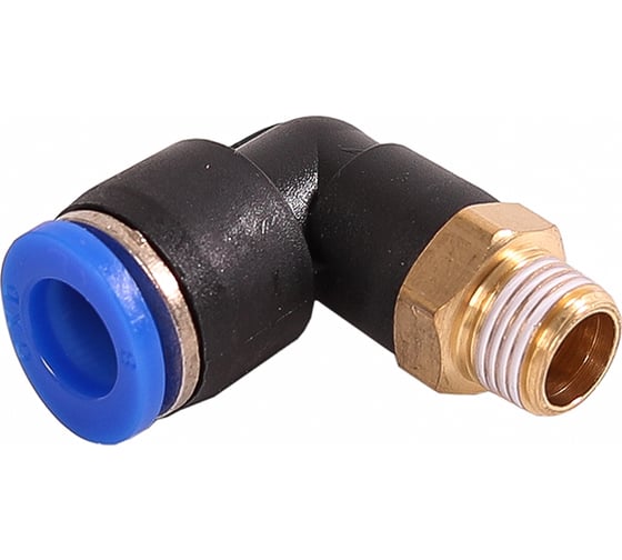 Изображение товара Фитинг трубки ПВХ Крал угловой ( наружн. резьба ) M10х1-8 мм (25 шт) 3065