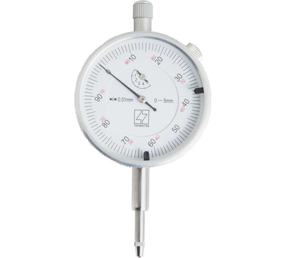 Изображение товара Индикатор часового типа ТОЧИНТЕХ ИЧ05 (0.01мм) кл.1 ГОСРЕЕСТР 89335-23 ич00008