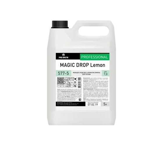 Изображение товара Средство для мойки посуды Pro-Brite MAGIC DROP Lemon 5 л 577-5