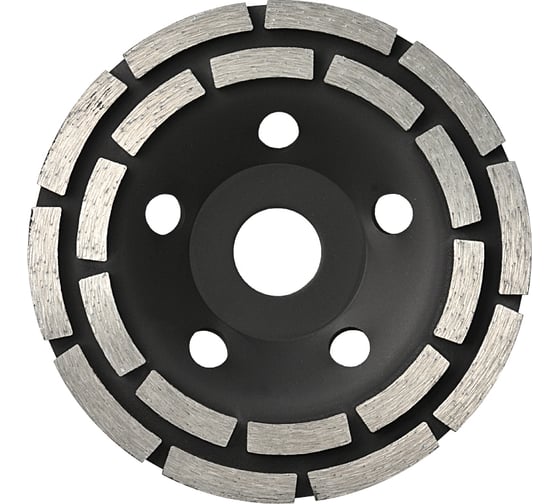 Изображение товара Чашка алмазная зачистная двухрядная (125x22.2 мм) KROTEC 5606022