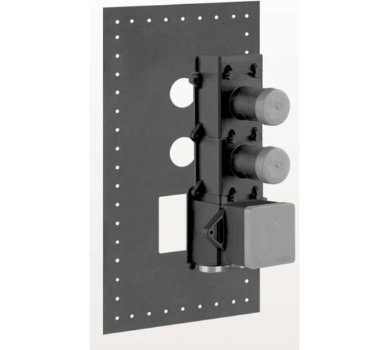 Изображение товара Скрытая часть для термостата высокой производительности Gessi подключение на с вертикальной/горизонтально, цвет хром 43103.031