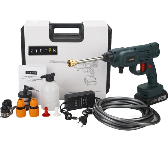 Изображение товара Мойка высокого давления аккумуляторная Zitrek ZKCW20, 30 бар, 1x2.5 Ач 085-2040