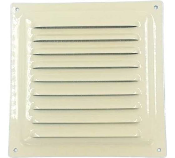 Изображение товара Решетка металлическая ВИЕНТО 300x300, слоновая кость РМ3030-сл.кость