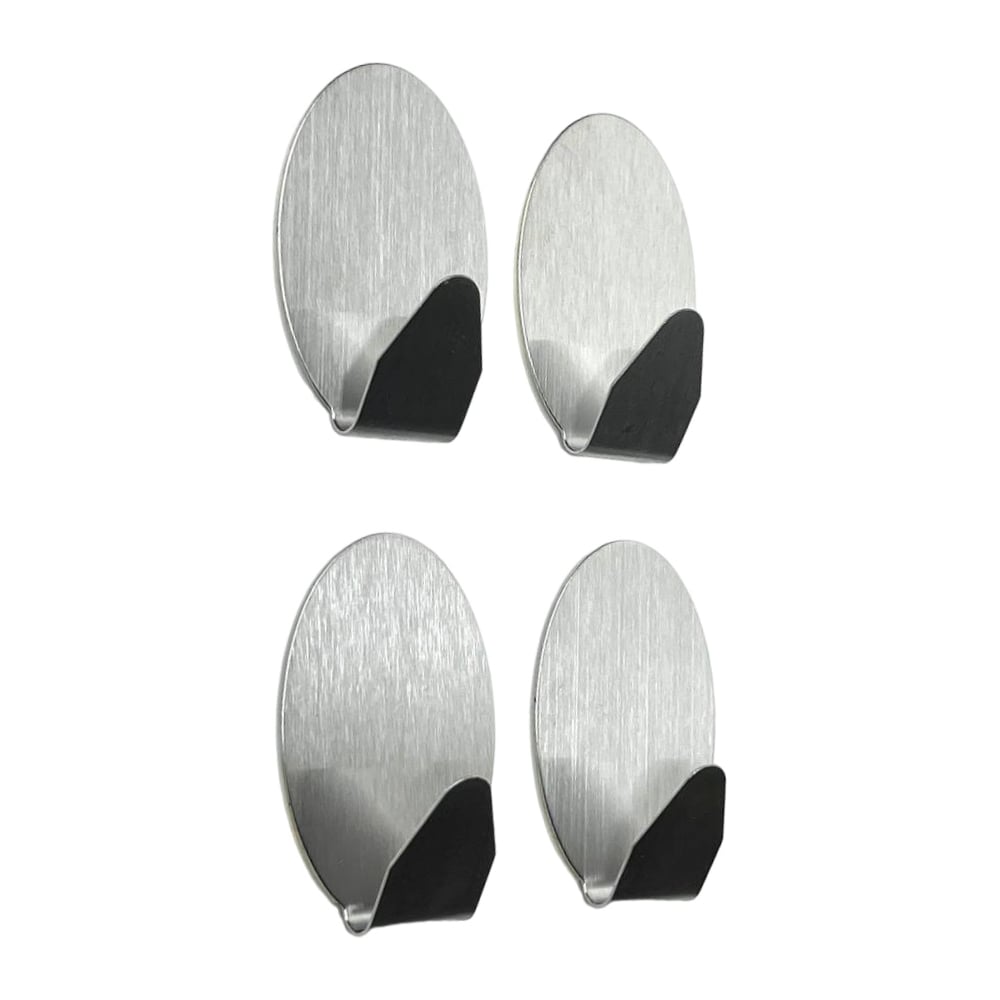 Изображение товара Самоклеящиеся металлические крючки EUROHOUSE 4шт бесследное удаление