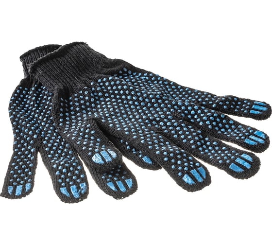 Изображение товара Перчатки ООО ПКФ Сварком СанТех с ПВХ 5/ти нитка черные, 10 шт s026972