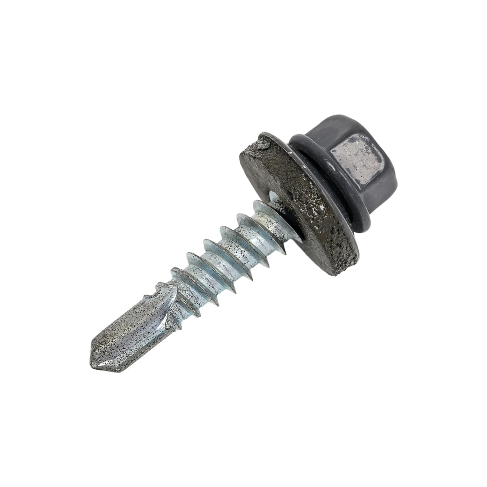 Изображение товара Кровельный саморез Zitar сверло 5,5x25 RAL 7024 графит серый 60 шт.