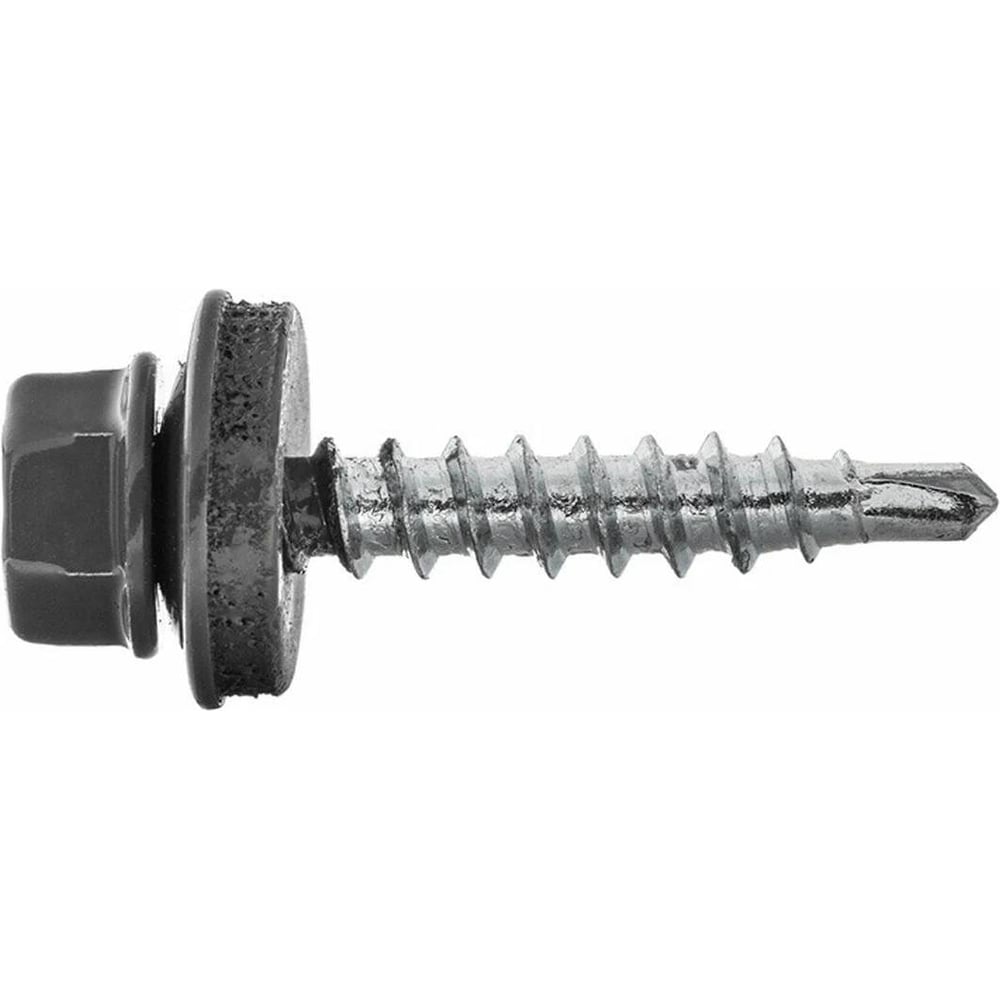 Изображение товара Саморез кровельный Zitar сверло 4,8x35 RAL 7024 графит серый 250 шт