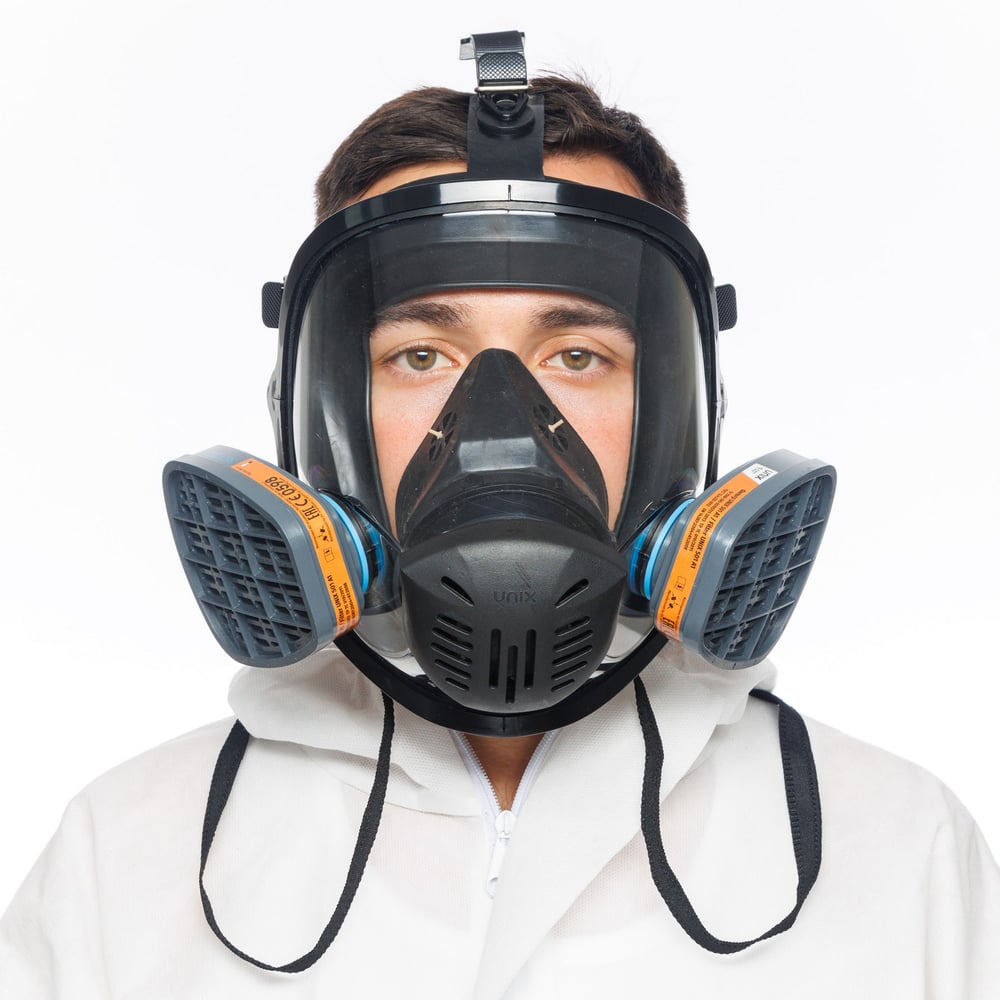 Изображение товара Противогаз фильтрующий UNIX 5000 А1 защищает от органических газов и паров
