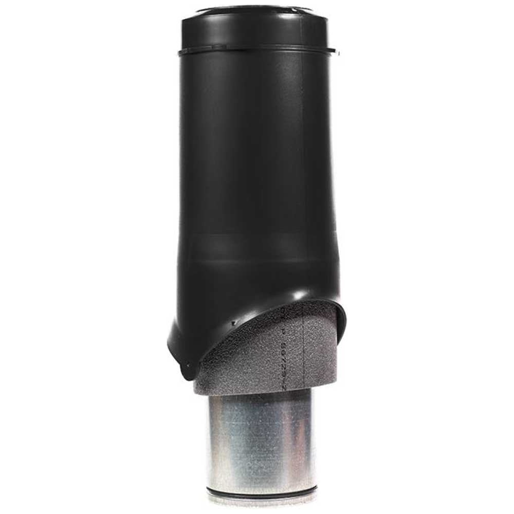 Изображение товара Выход вентиляции KROVENT Pipe-VT 125 ИЗ черный универсальный кровельный