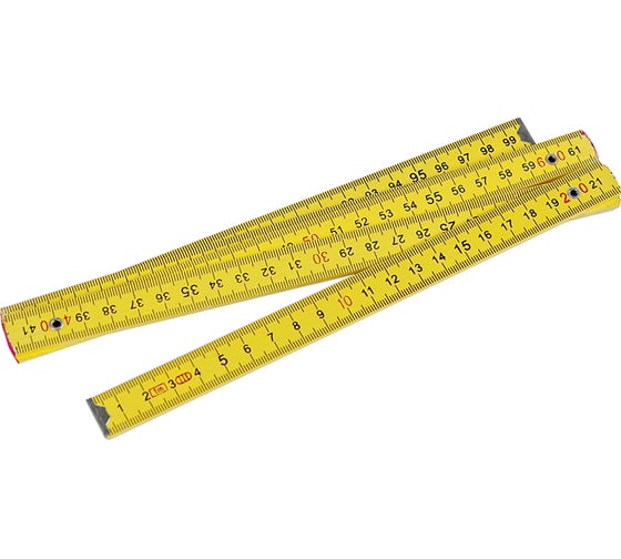 Изображение товара Линейка измерительная Крал дерево, складная 1м (желтая) (10 шт.) 2861