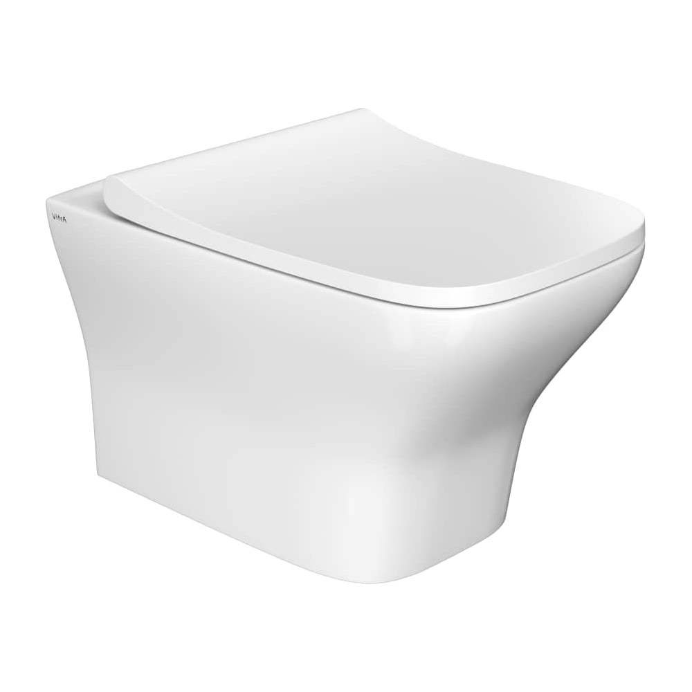 Изображение товара Подвесной безободковый унитаз VITRA Zentrum Square 7484B003-0075 Изображение товара Подвесной безободковый унитаз VITRA Zentrum Square 7484B003-0075