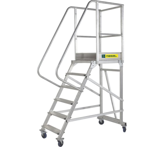 Изображение товара Вышка - стремянка MEGAL разборная на колесах (150 кг) - ВС-1.5 211515