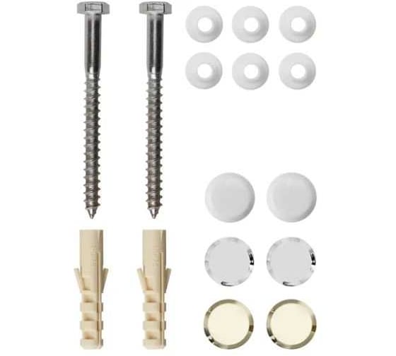 Изображение товара Крепеж ООО ПКФ Сварком для унитаза нерж. белый, хром, золото (131594) (1 шт.) СанТех s072328