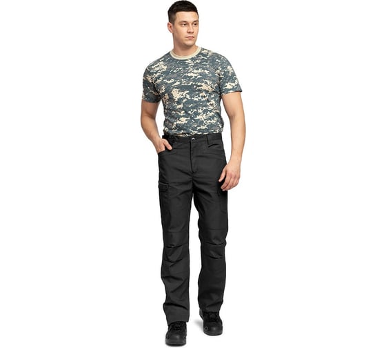 Изображение товара Брюки мужские Прабо Камелот черный, р. 104-108, рост 170-176 5076