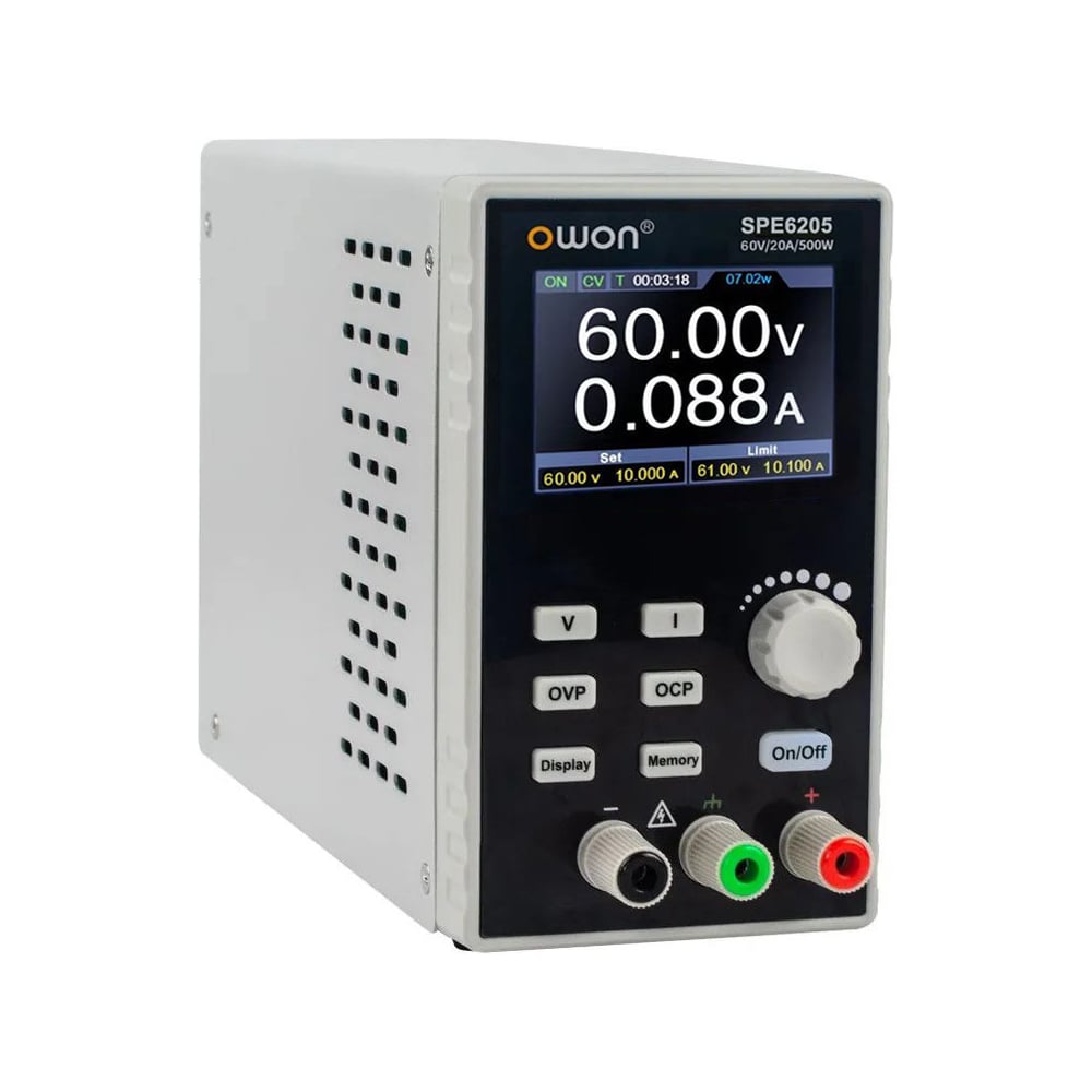Изображение товара Источник питания OWON SPE6205 OW143 с защитами и регулировкой 0-60 В