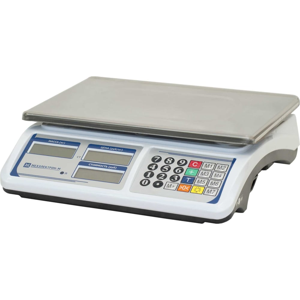 Изображение товара Электронные весы МЕХЭЛЕКТРОН ВР4900-15-2Д-АБ 16 для торговли и учета веса
