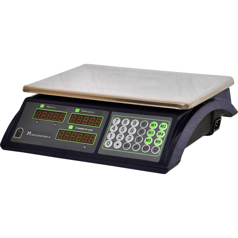 Изображение товара Электронные весы МЕХЭЛЕКТРОН-М ВР4900-30-2Д-ДБ для торговли и профессионального использования