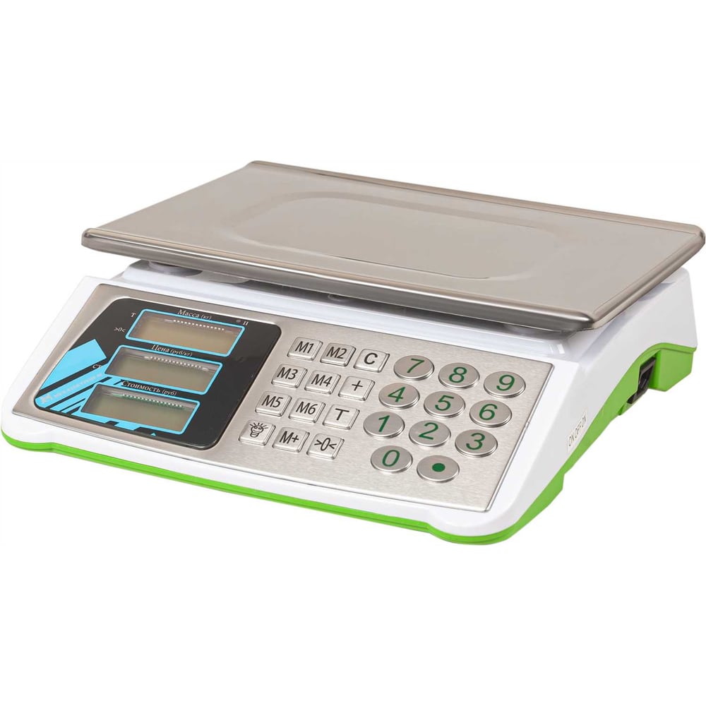 Изображение товара Электронные весы МЕХЭЛЕКТРОН-М ВР4900-30-2Д-АБ для торговли