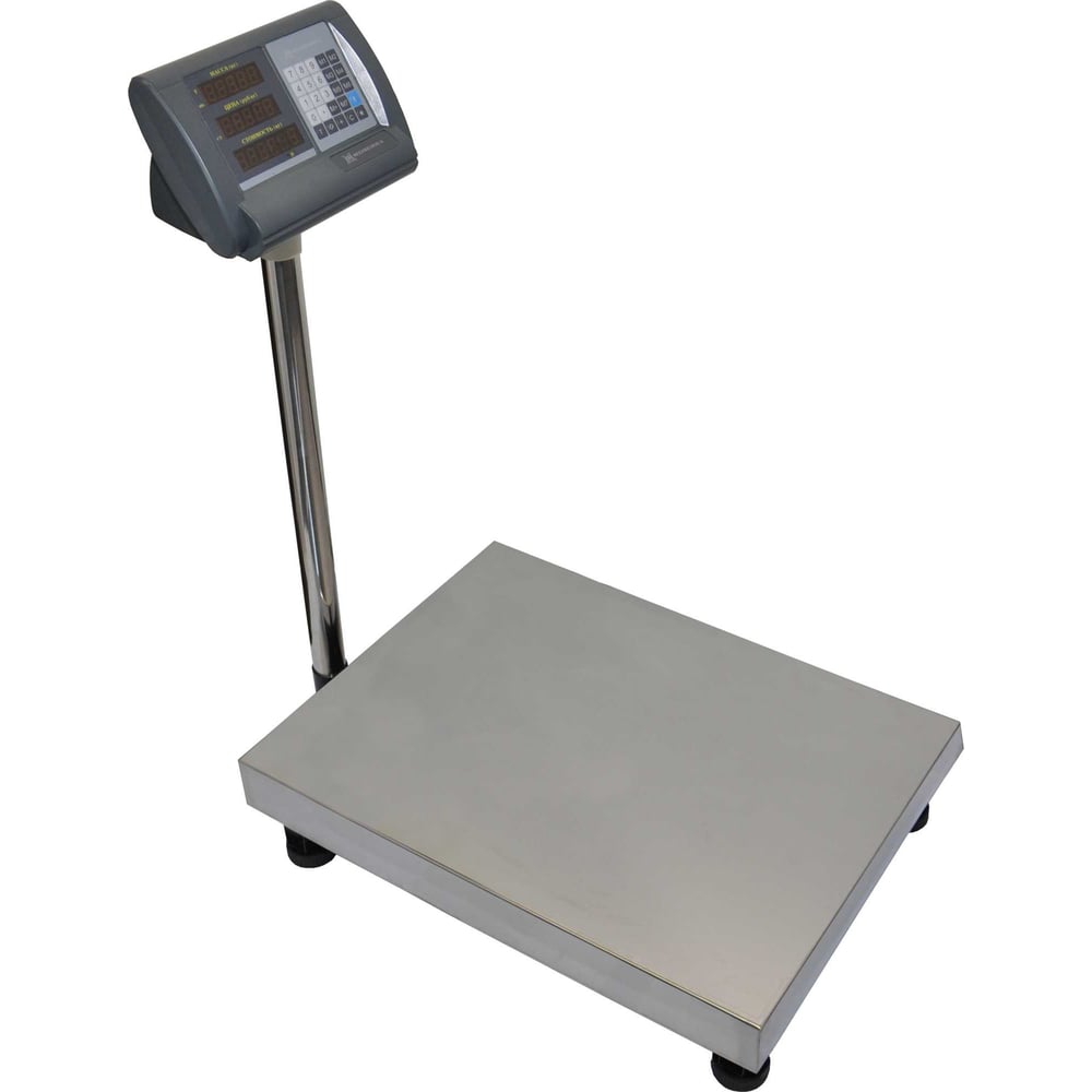 Изображение товара Электронные весы МЕХЭЛЕКТРОН-М ВЭТ-300-50/100-3С-ДБ напольные для торговли