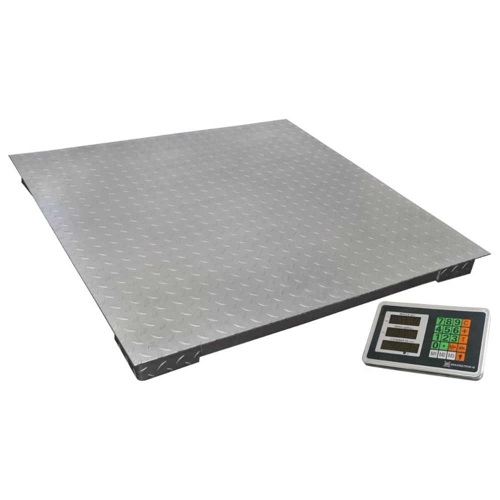 Изображение товара Электронные весы МЕХЭЛЕКТРОН-М ВЭТ-1-2000П-1С-ДБ промышленный напольный 2000 кг