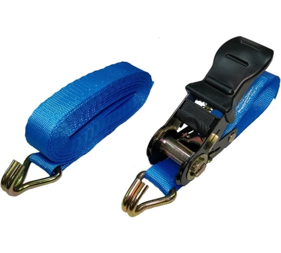 Изображение товара Стяжной ремень UVE 0,4/0.8 т, 5 м, 25 мм, синий, ERGO RS2-25-1000-5-ergo-blue