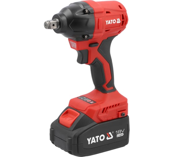 Изображение товара Аккумуляторный бесщёточный ударный гайковерт YATO 350 Н/м 1/2 дюйма YT-8277925