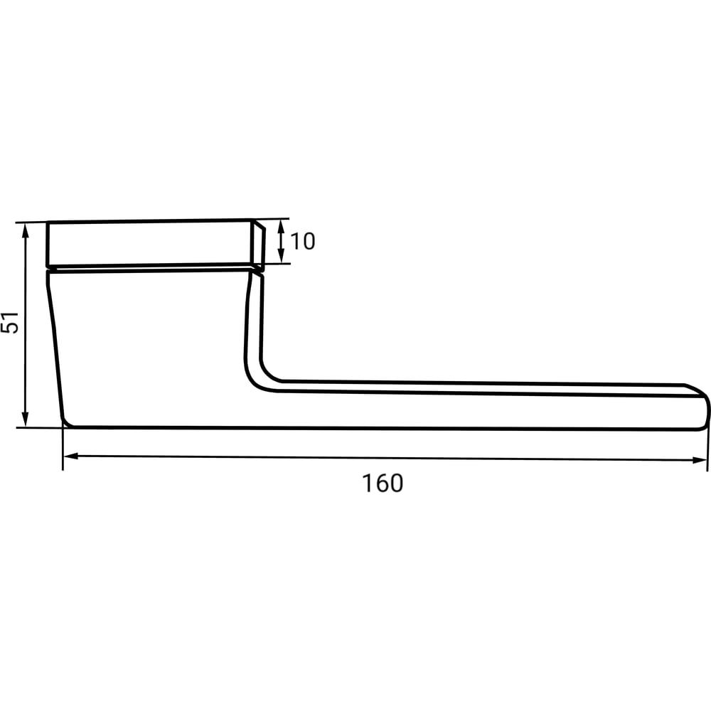 Изображение товара Ручка дверная PUERTO Ренц "Капеллини" матовый черный никель