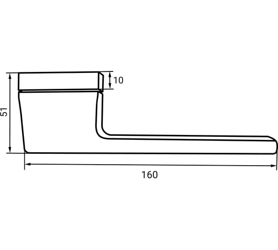 Изображение товара Ручка дверная PUERTO Ренц "Капеллини", матовый черный никель INAL 558-01 MBN