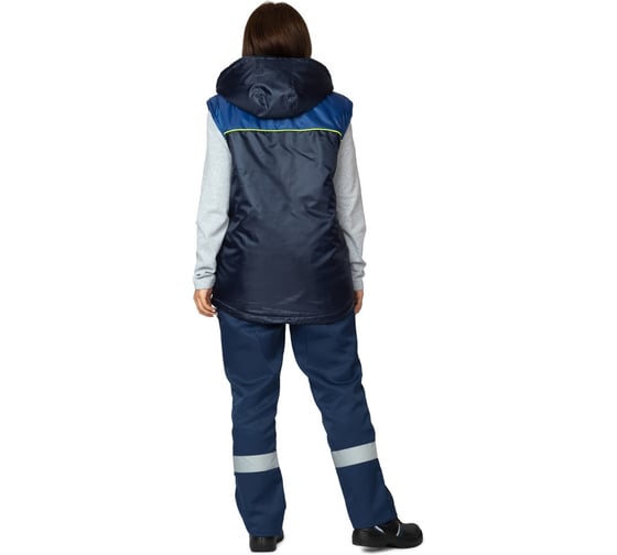 Изображение товара Жилет утепленный Прабо Сурат темно-синий/василек/лимонный, р. 112-116 38597