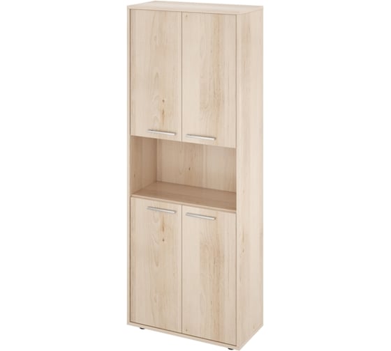 Изображение товара Шкаф Монолит Канцлер 1 откр. полка (700x338x1845) (КЦ14+КЦ17_4) Бук артизан перламутровый39 КЦ29.39