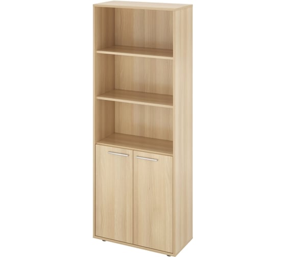 Изображение товара Шкаф Монолит Канцлер 3 отрк. Полки (700x338x1845) (КЦ14+КЦ17_2) Акация лорка31 КЦ26.31