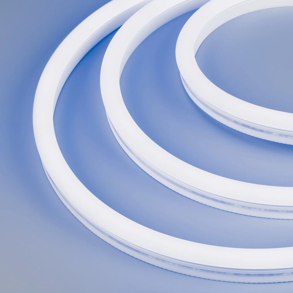 Изображение товара Гибкая неоновая светодиодная лента Arlight WAVE-SIDE-A120-12x25mm 230V голубая 50м